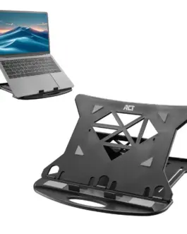 Alternative view of Сгъваема лека поставка за лаптоп ACT AC8150, 7 позиции, Черен
