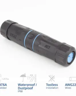 Alternative view of Съединител за мрежа ACT CAT6A, Външен IP68, CAT-6, 1 Gbit/s