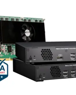 Alternative view of KVM трансмитер Matrox XTO3-N3408CTX, SPF,  До 2 монитора