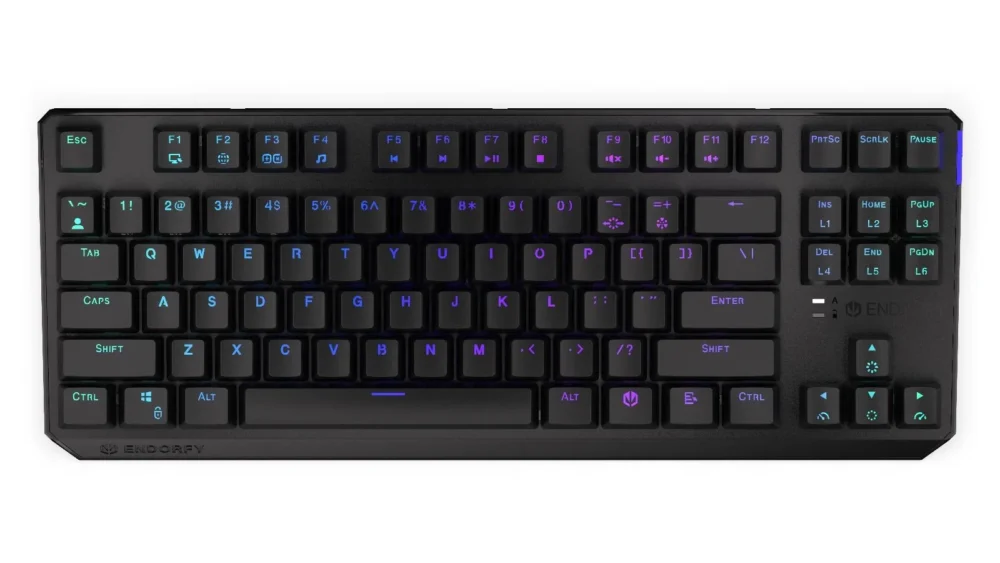 Геймърскa безжична механична клавиатура ENDORFY Thock TKL - Kailh Red