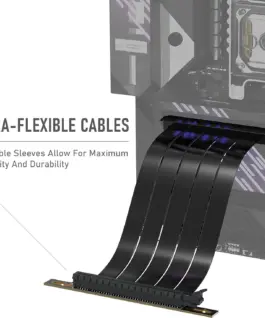 Кабел EZDIY-FAB Riser Cable Right Angle 300mm PCI-E x16 4.0