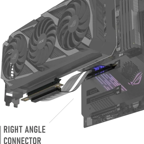 Alternative view of Кабел EZDIY-FAB Riser Cable Right Angle 300mm PCI-E x16 4.0