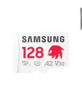 Alternative view of Карта памет Samsung SONIC PRO PLUS, microSDXC, UHS-I, 128GB, Адаптер