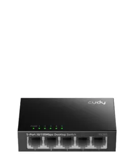 Суич Cudy FS105 5-портов 10/100 Mbps RJ 45 Метален корпус Черен