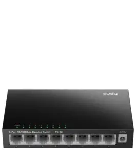 Суич Cudy FS108 8-портов 10/100 Mbps RJ 45 Метален корпус Черен