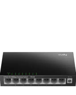Суич Cudy FS108 8-портов 10/100 Mbps RJ 45 Метален корпус Черен