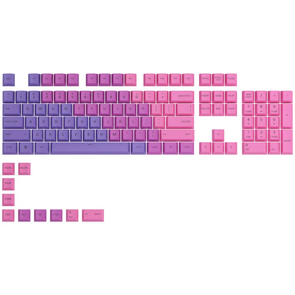 Капачки за механична клавиатура Glorious GPBT Doubleshot 114-Keycap Nebula