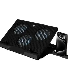 Gamdias Охладител за лаптоп Gaming Notebook Cooler 19" - AETHER E1 - USB Hub Phone