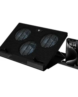 Gamdias Охладител за лаптоп Gaming Notebook Cooler 19" - AETHER E1 - USB Hub Phone