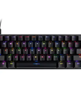 Геймърска механична клавиатура Glorious GMMK Black Compact - Gateron Brown Switches