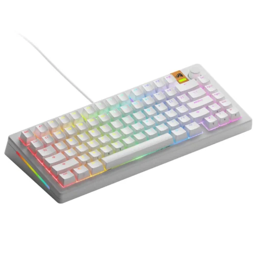 Alternative view of Геймърска механична клавиатура Glorious GMMK 3 HE 75% White - Fox HE Switches