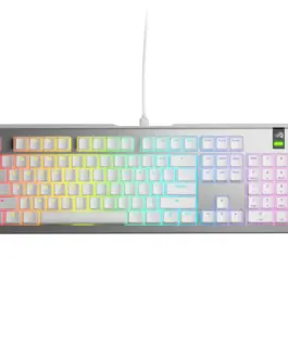 Геймърска механична клавиатура Glorious GMMK 3 Pro 100% Silver - Fox Linear