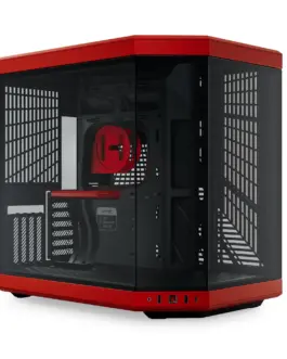 Кутия за компютър HYTE Y70 Tempered Glass Black/Red