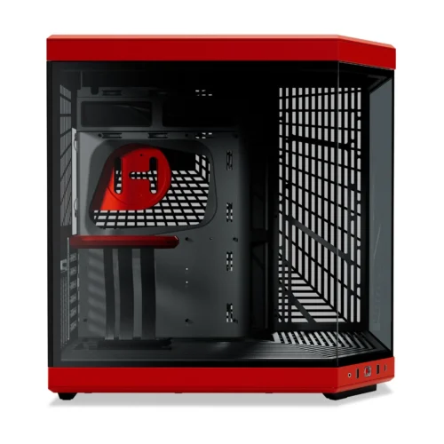 Кутия за компютър HYTE Y70 Tempered Glass Black/Red