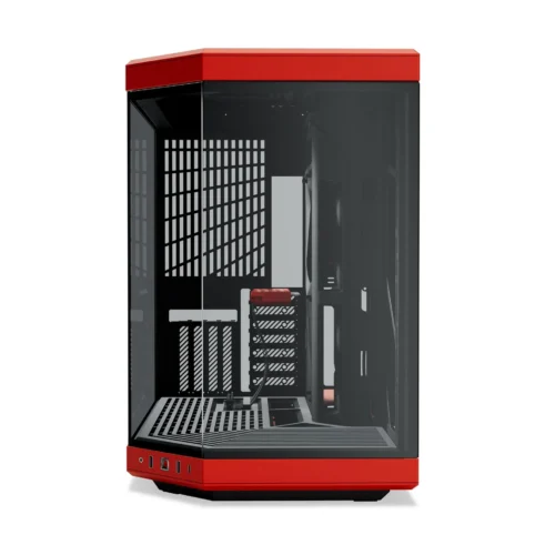 Alternative view of Кутия за компютър HYTE Y70 Tempered Glass Black/Red