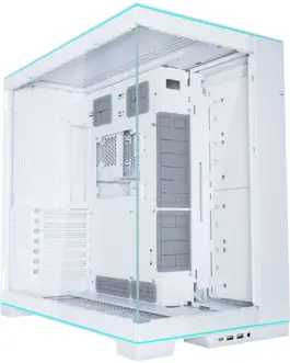 Alternative view of Кутия за компютър Lian Li PC-O11 Dynamic EVO RGB Mid-Tower, Tempered Glass, Бяла