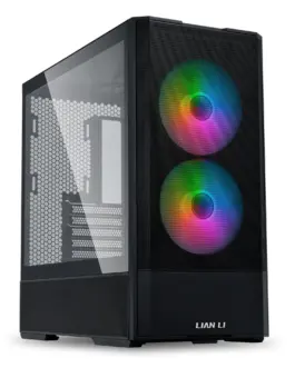 Кутия за компютър Lian Li LANCOOL 207 Mid-Tower Tempered Glass Черно
