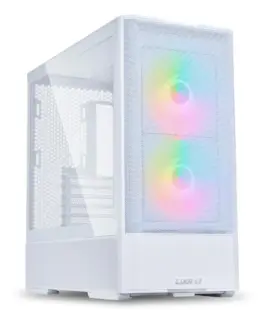 Кутия за компютър Lian Li LANCOOL 207 Mid-Tower Tempered Glass Бяло