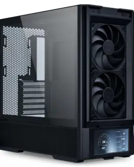 Alternative view of Кутия за компютър Lian Li LANCOOL 207 Digital Mid-Tower, Tempered Glass, Черно