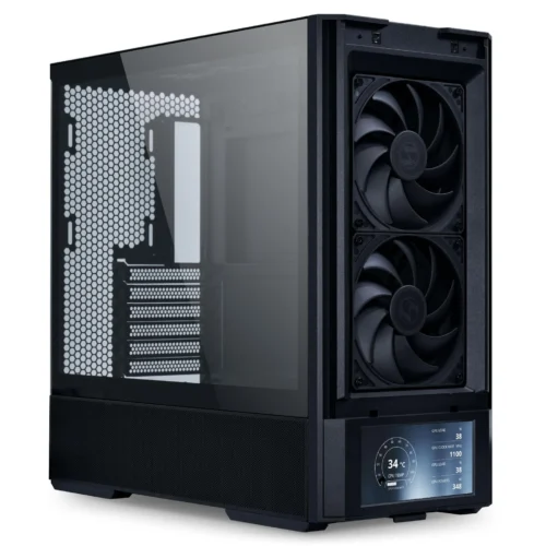 Alternative view of Кутия за компютър Lian Li LANCOOL 207 Digital Mid-Tower, Tempered Glass, Черно