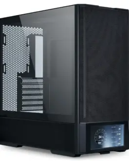 Кутия за компютър Lian Li LANCOOL 207 Digital Mid-Tower Tempered Glass Черно