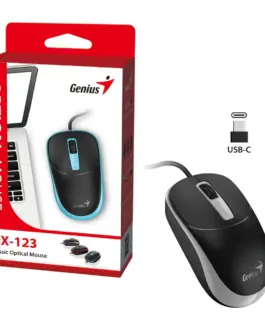 Alternative view of Genius мишка Mouse DX-123 Grey - USB-C