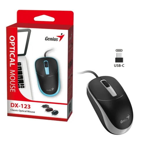 Alternative view of Genius мишка Mouse DX-123 Grey - USB-C