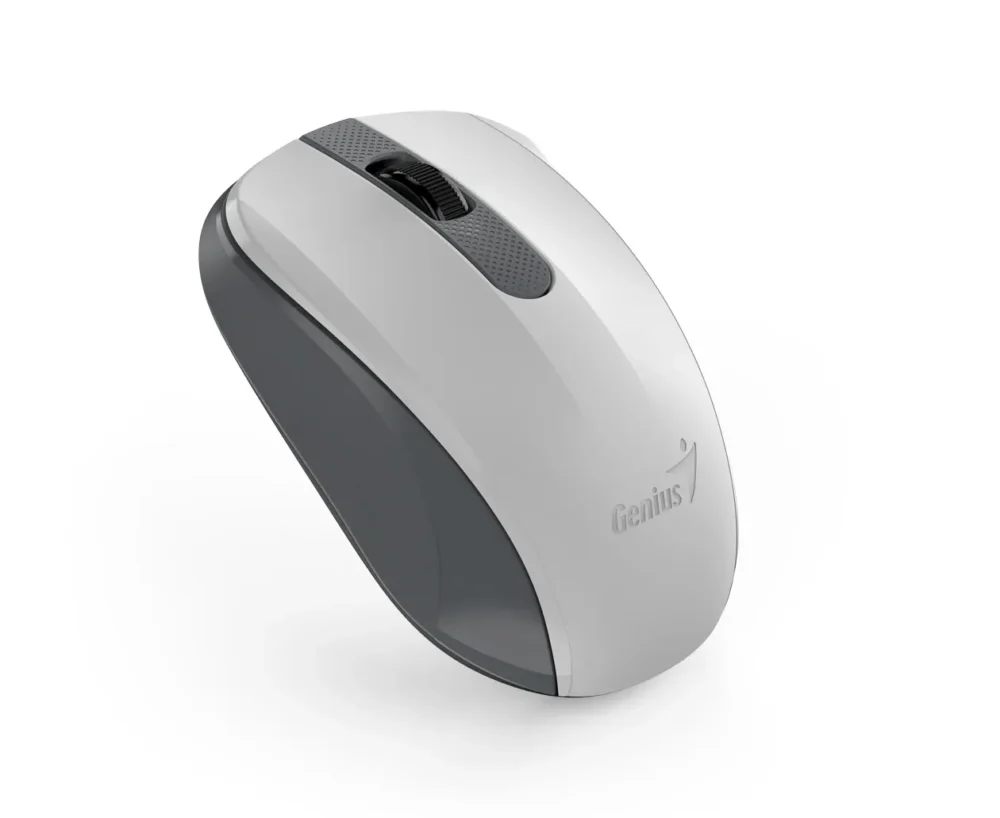 Genius безжина безшумна мишка Wireless Silent Mouse - NX-8008S White+Gray - Silent