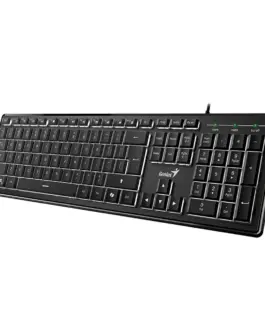 Genius клавиатура кирилизирана Keyboard SlimStar 820 Black  - AI Illuminated Slim BG