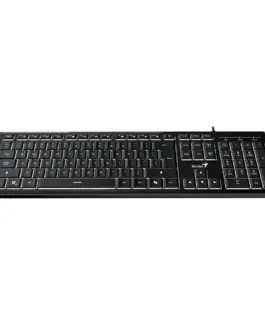 Alternative view of Genius клавиатура кирилизирана Keyboard SlimStar 820 Black  - AI, Illuminated, Slim, BG, USB