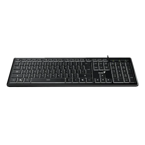 Alternative view of Genius клавиатура кирилизирана Keyboard SlimStar 820 Black  - AI, Illuminated, Slim, BG, USB