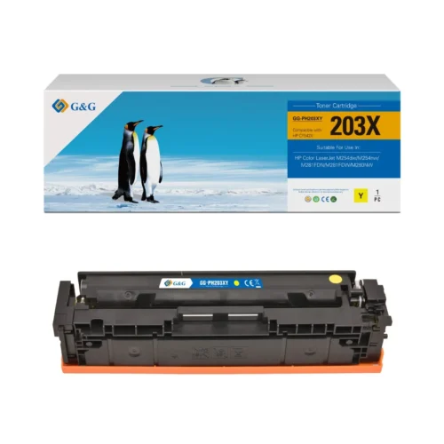 КАСЕТА ЗА HP Laserjet M254dw/M254nw/Color Laserjet M281FDN/M281FDW/M280NW - /203X/ - Yellow - CF542X - PN NT-PH203XY -