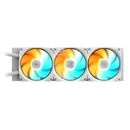 Alternative view of Воден охладител за процесор Gigabyte GAMING 360 ICE, бяла