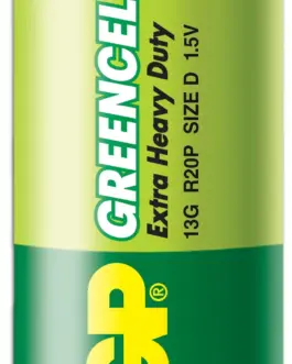 Alternative view of Цинк карбонова батерия GP Greencell 13G-S2, R20, 2 бр. в опаковка / shrink, 1.5V