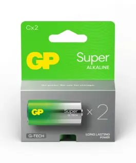 Алкална батерия GP SUPER LR14 2 бр. в опаковка 1.5V