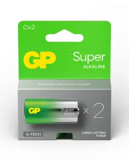Алкална батерия GP SUPER LR14 2 бр. в опаковка 1.5V