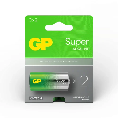 Алкална батерия GP SUPER LR14 2 бр. в опаковка 1.5V