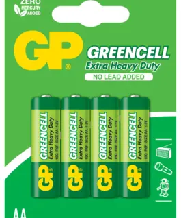 Цинк карбонова батерия GP R6  GREENCELL 15G-U4 /4 бр. в опаковка/ blister