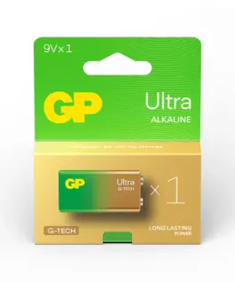 Алкална батерия GP ULTRA 6LF22 /6LR61 9V 1 бр. 1604AU21-SB1