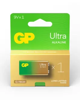 Алкална батерия GP ULTRA 6LF22 /6LR61 9V 1 бр. 1604AU21-SB1