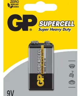 Alternative view of Цинк карбонова батерия GP 6F22 /9V/ Supercell 1604E 1 бр. shrink