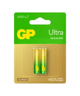 Алкална батерия GP ULTRA LR03 AAA /2 бр. в опаковка/ блистер 1.5V GP