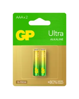Алкална батерия GP ULTRA LR03 AAA /2 бр. в опаковка/ блистер 1.5V GP