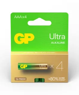 Алкална батерия GP ULTRA LR03 AAA /4 бр. в опаковка/ блистер 1.5V GP