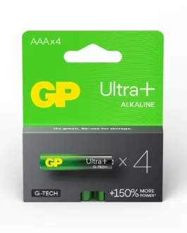 Алкална батерия GP ULTRA PLUS LR03 AAA /4 бр. в опаковка/ блистер