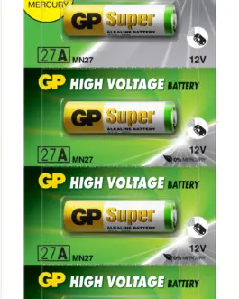 Алкална батерия GP 12 V /5бр./pack цена за 1 бр./ за аларми А27