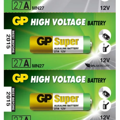 Alternative view of Алкална батерия GP 12 V /5бр./pack цена за 1 бр./ за аларми А27