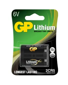 Батерия литиева фото 2CR5 6V GP