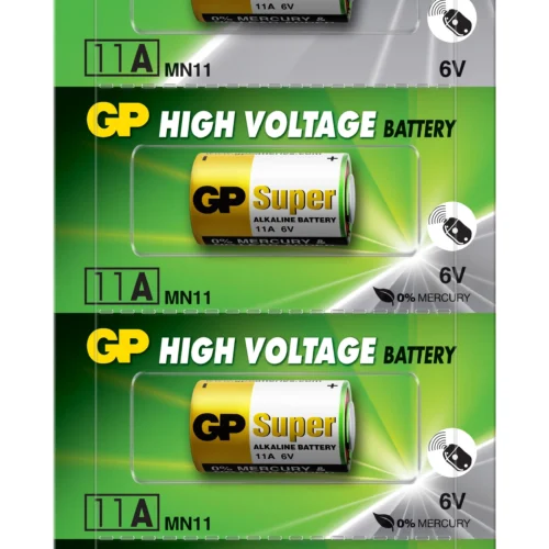 Alternative view of Алкална батерия GP А11 6V за дистанционни /5бр./pack цена за 1 бр./