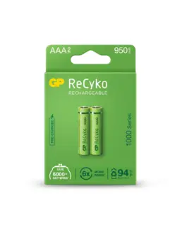 Акумулаторна Батерия GP R03 AAA 1000mAh NiMH 100AAAHCE-EB2 2 бр. в опаковка